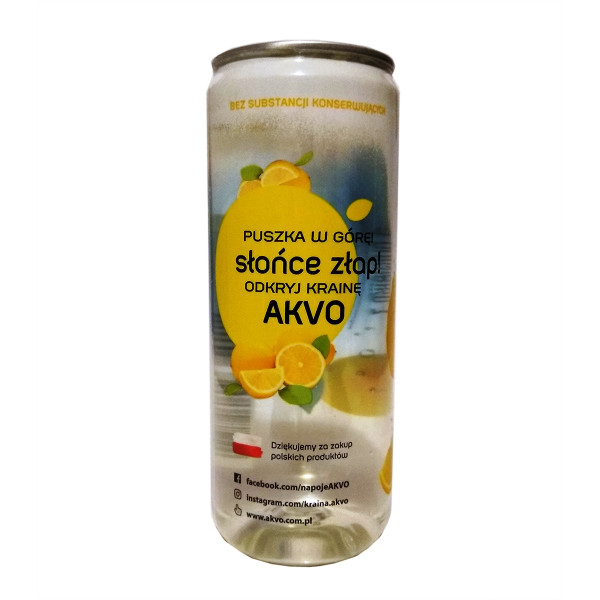 Напиток безалкогольный Akvo со вкусом лимона 0.315 л, 5901828060694, Akvo