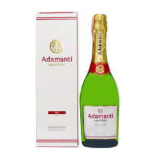 Вино ігристе Adamanti біле брют 0.75 л 13% в коробці