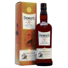 Віскі Dewar's 12 років витримки 0.7 л 40% в подарунковій упаковці