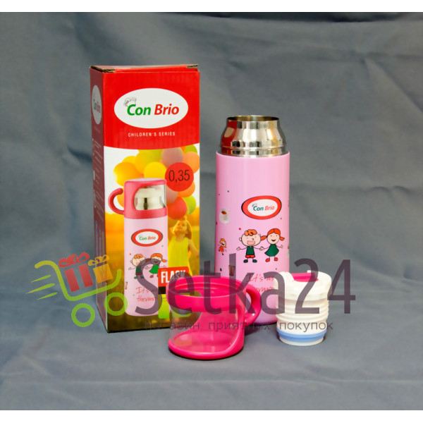 Термос детский Con Brio Желтый CB-343 - 350мл, 343, Con Brio