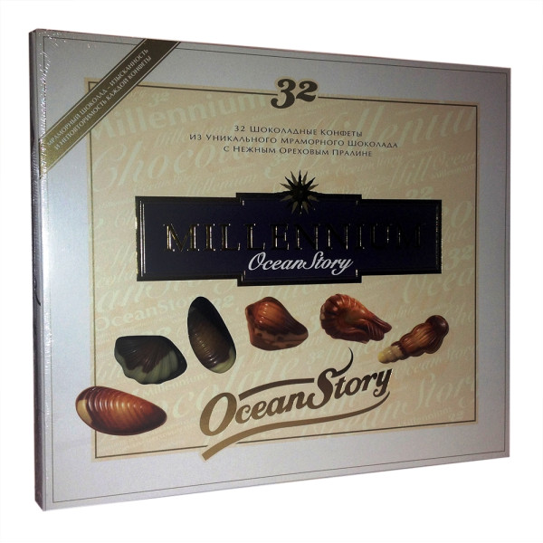 Цукерки Millennium Ocean Story 340 г (32 цукерки), 4820075500085, Шоколадная фабрика Millennium