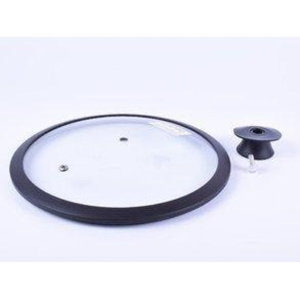 Крышка стеклянная с силиконовым ободком Con Brio CB-9128 28см, CB-9128, Con Brio
