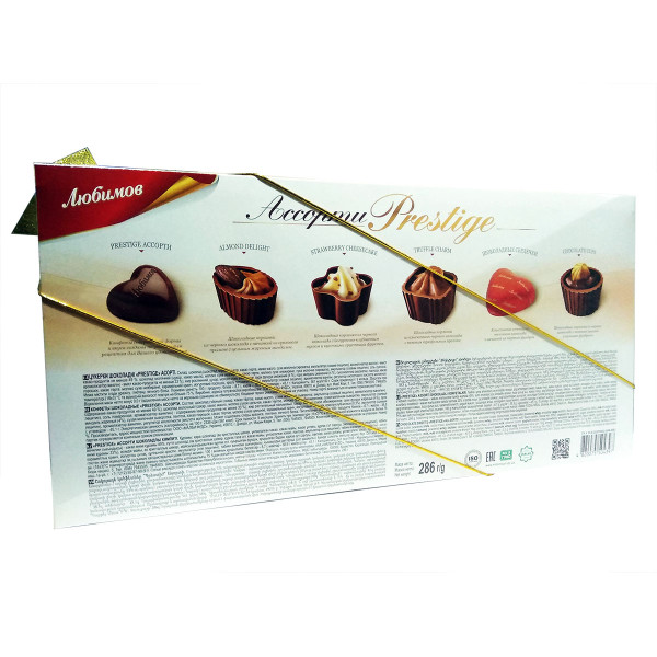 Конфеты шоколадные Prestige ассорти 286 г, 4820075504397, Шоколадная фабрика Millennium