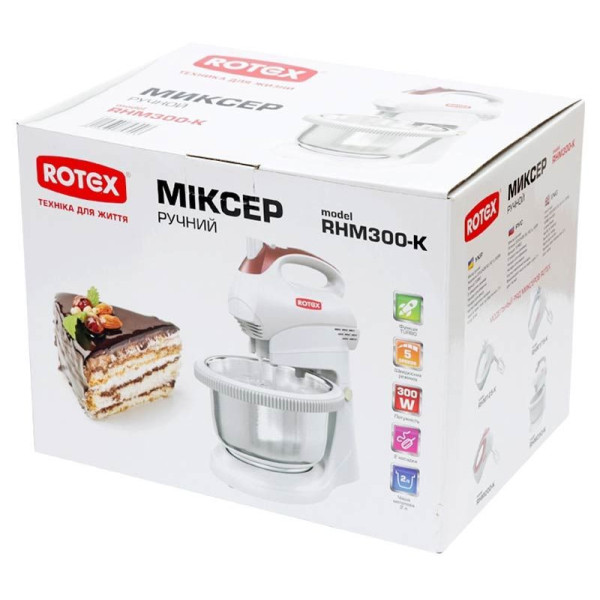 Миксер с чашей Rotex RHM300-K, RHM300-K, Rotex