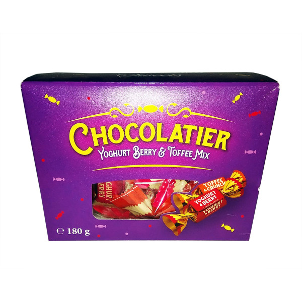 Конфеты Chocolatier Ассорти Yoghurt Berry & Toffee Mix 180 г, 4820075505400, Шоколадная фабрика Millennium