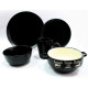 Тарелка десертная Milika Astera Black Stone круглая 19 см A0470-165619 - 6 шт, A0470-165619, Milika