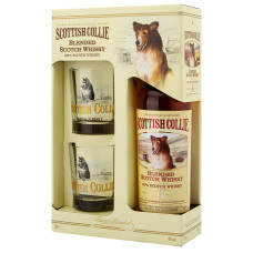 Віскі Scottish Collie коробка з 2 стаканами 0.7 л