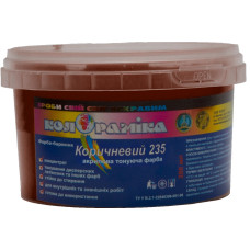 Фарба-барвник Коричневий 235 Колораміка 0.3 кг 250 мл