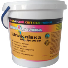 Шпаклівка по дереву Колораміка горіх (дуб-сучок) 1 кг