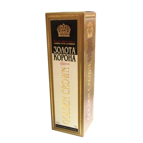 Вино игристое Золотая Корона белое брют 0.75 л 10-13.5%, 4820041711293, ТМ Золотая корона