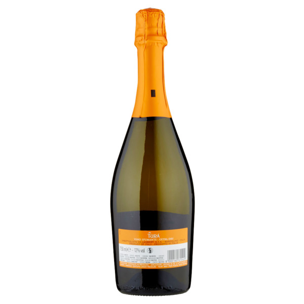 Игристое вино Turà Vino Spumante Extra Dry белое сухое 0.75 л 12%, 8000160615429, Tura Gruppo Italiano Vini