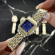 Cartier Silver-Gold-Blue 29x31 Rep