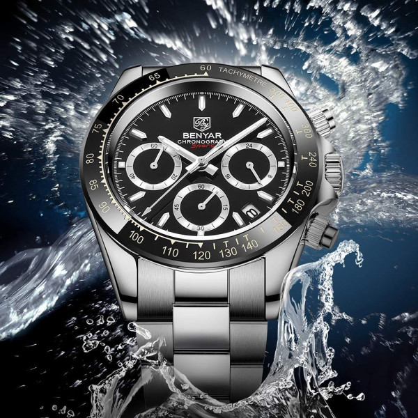 Часы Benyar BY-5169 Silver-Black