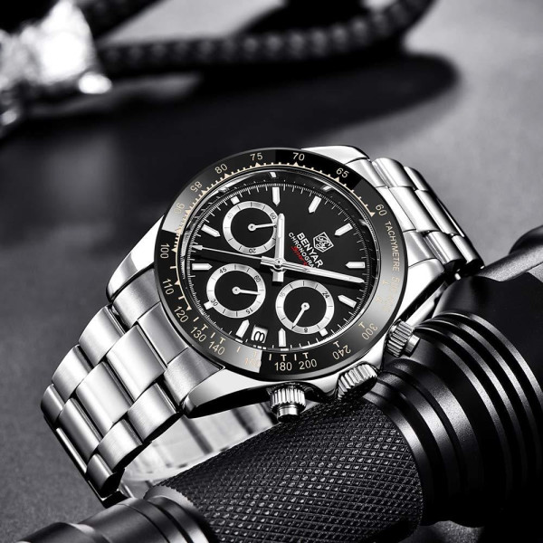 Часы Benyar BY-5169 Silver-Black