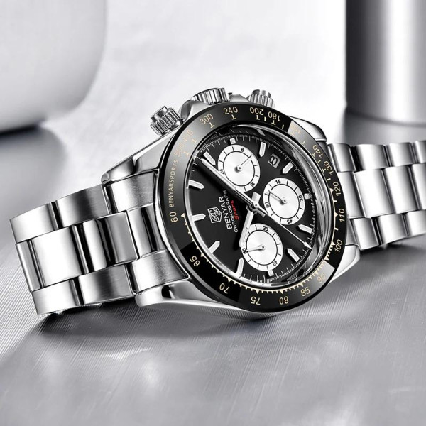Часы Benyar BY-5169 Silver-Black-White