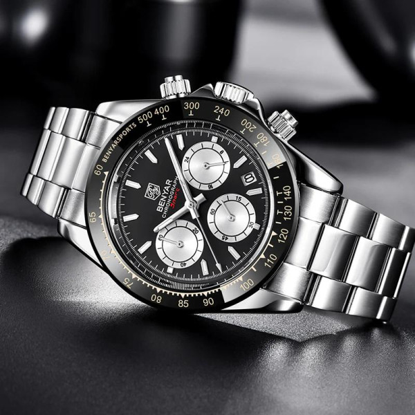 Часы Benyar BY-5169 Silver-Black-White