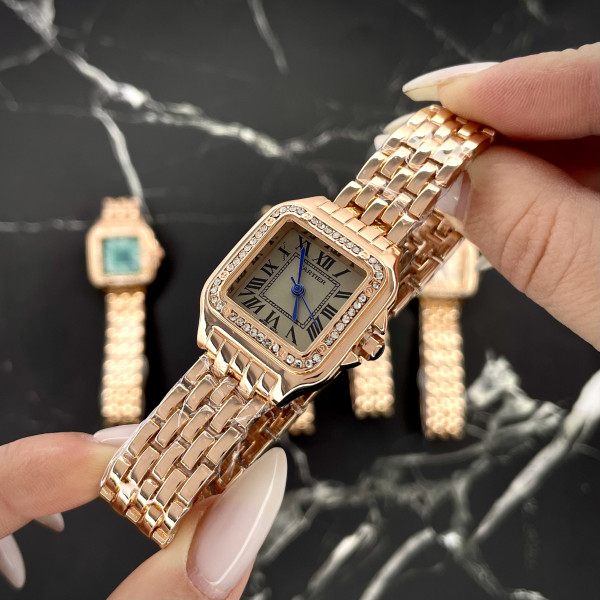 Cartier Rose Gold-Brown 29x31 Rep