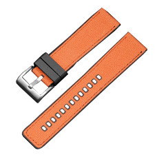 Ремінець нейлоновий 3013 Orange-Silver