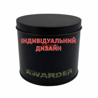 Коробочка металлическая круглая Awarder Black