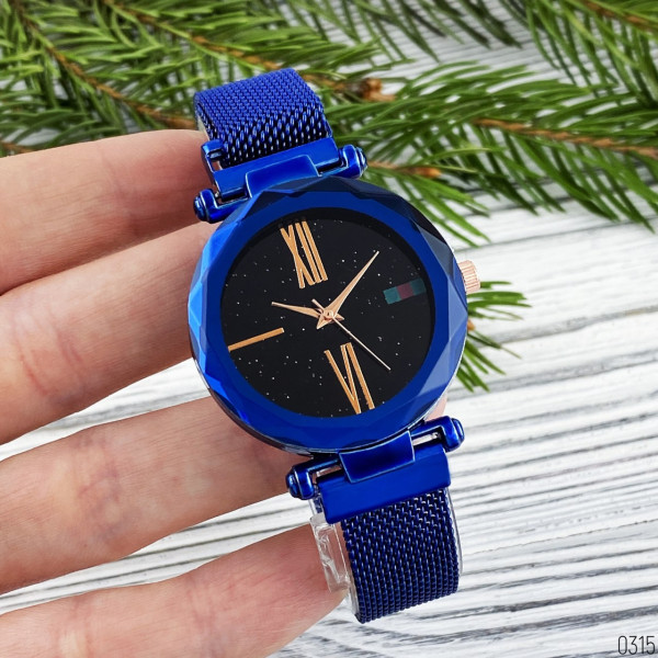 Наручний годинник Geneva Starry Sky Blue-Black Shine