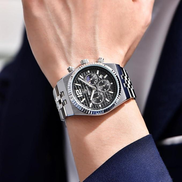Часы Benyar BY-5225 Silver-Black