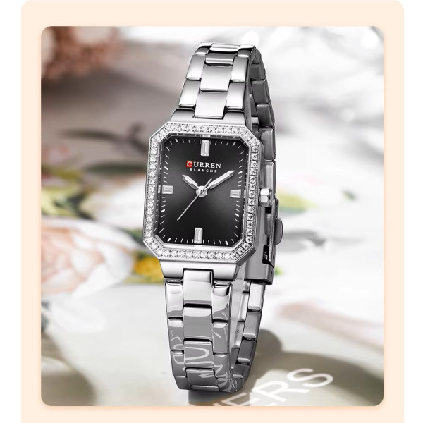 Curren 9102 Silver-Black