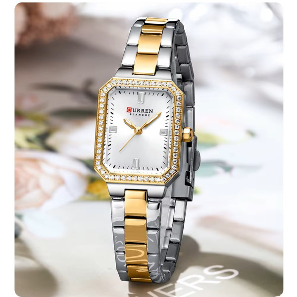 Curren 9102 Silver-Gold-White
