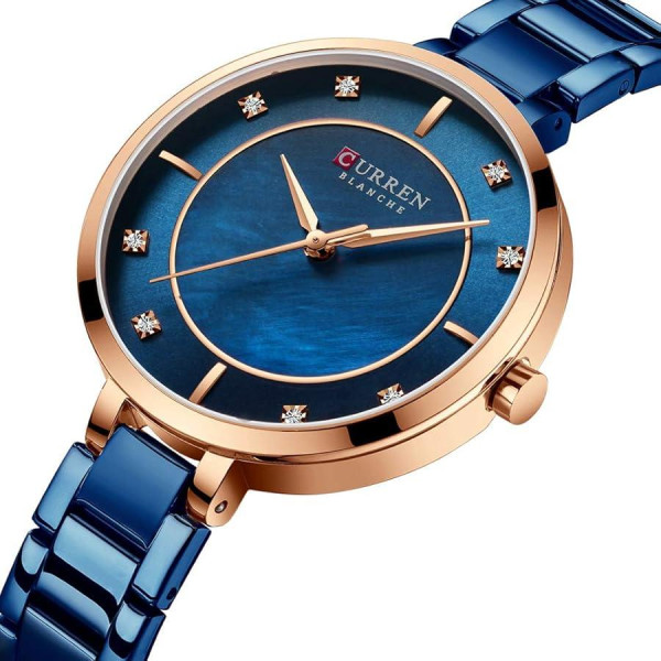 Сurren 9051 Rose Gold-Blue