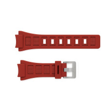 Ремінець для каучуковий для Casio 3009 Чорвоний 30х13,5 мм.
