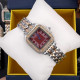 Cartier Rose Gold-Silver-Red 31x35 Rep