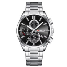 Сurren 8475 Silver-Black