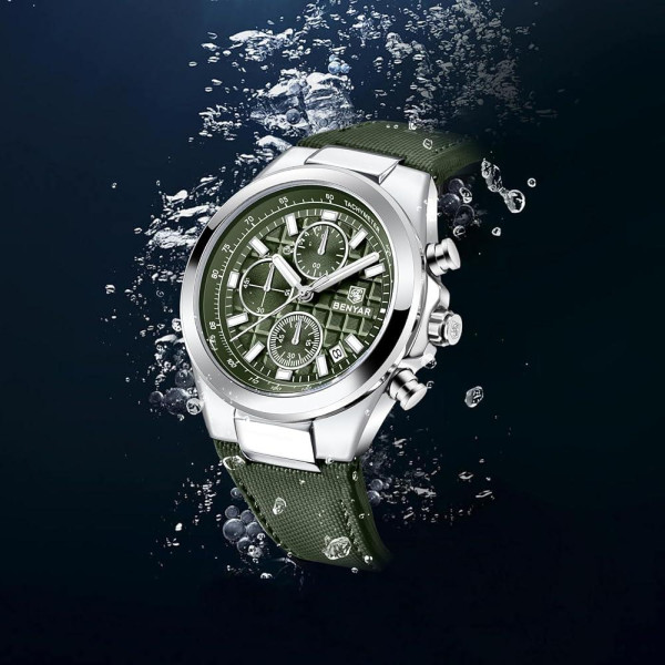 Часы Benyar BY-5206 Silver-Green