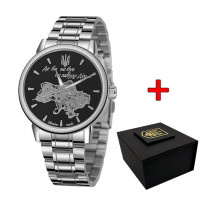 Годинник наручний Awarder 022 Silver-Black Mechanic Metall Не Забуду Дім