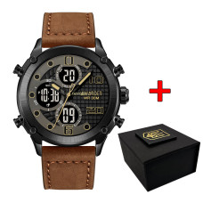Годинник наручний Awarder 017 Black-Brown
