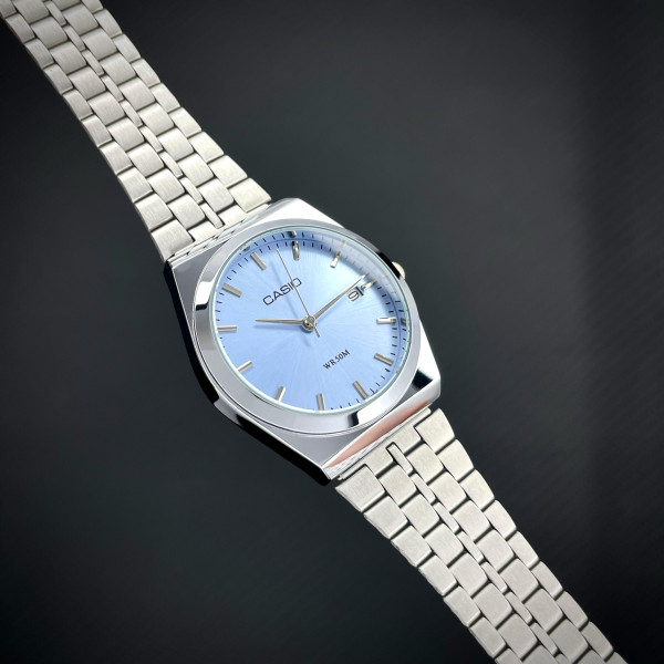 Casio MTP-B145G L Silver-Blue Rep