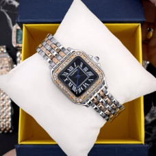 Cartier Rose Gold-Silver-Black 31x35 Rep