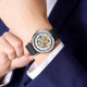 Skmei M035LSIBK Silver-Black Leather