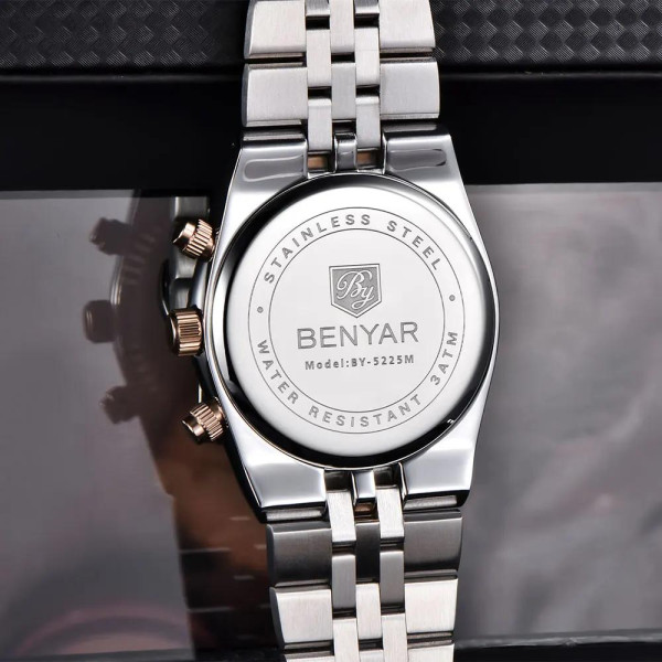 Benyar BY-5225 Silver-Rose Gold-Black