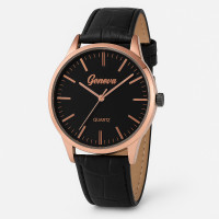 Годинник Geneva 0204 Rose Gold-Black