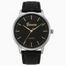 Годинник Geneva 0204 Silver-Black