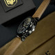 Годинник наручний Awarder 017 Тризуб золото  Black-Brown