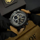 Годинник наручний Awarder 017 Тризуб золото  Black-Brown
