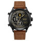 Годинник наручний Awarder 017 Тризуб золото  Black-Brown