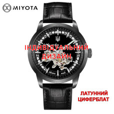 Годинник Awarder 043-1 All Black Leather латунь індивідуальний дизайн