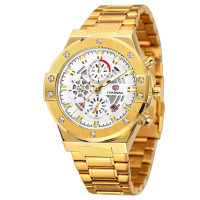 Forsining 6914 Gold-White Steel