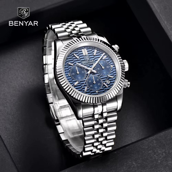 Часы Benyar BY-S001 Silver-Blue