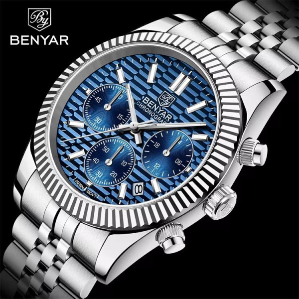 Часы Benyar BY-S001 Silver-Blue