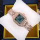 Cartier Rose Gold-Green 29x31 Rep