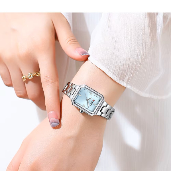 Curren 9102 Silver-Blue
