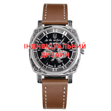 Годинник наручний Awarder 021 Silver-Brown Lady Індивідуальний дизайн